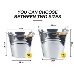metal water bucket