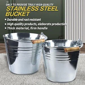 medium metal bucket