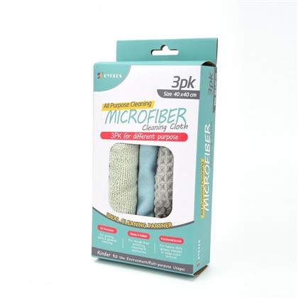 3 Pk за микрофибърна кърпа с различно предназначение